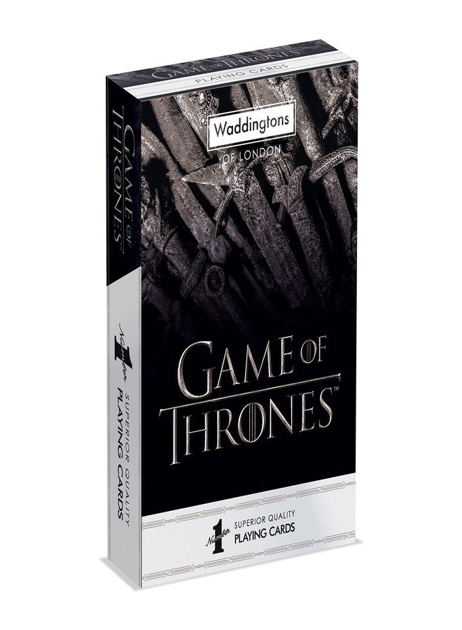 Waddingtons Number 1 Game of Thrones Playing Card Game, Enter The World of Westeros and Play with Cersei, Tyrion Lannister, Jon Snow, Sansa and Arya Stark, Gift and Toy for Players Aged 6 Plus - Image 1